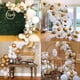 thumbnail image 5 of Kit de arco de globos verde aguacate de 152 piezas, globos de látex dorados y cromados retro para bodas, cumpleaños, baby showers, 5 of 6