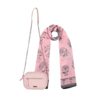 Pack Kenneth Cole Cartera Calixta + Pañuelo Oni Rosado