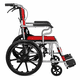 thumbnail image 2 of Silla Ruedas Plegable Aluminio Ligera Premium Roja, 2 of 9