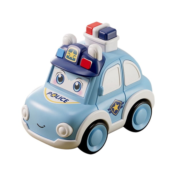 Coche Press And Go, Vehículos Bonitos Y Duraderos, Juguetes Para Niños De Guardería, Coche De Policía Preescolar