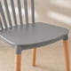 thumbnail image 4 of Silla Windsor Estilo Retro Gris con Patas de Madera 46x43x80 cm, 4 of 7