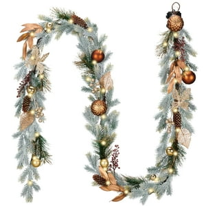 Decor By Hannah - Guirnalda Navideña De Hannah Prelit, 2,7 M, Con Adornos