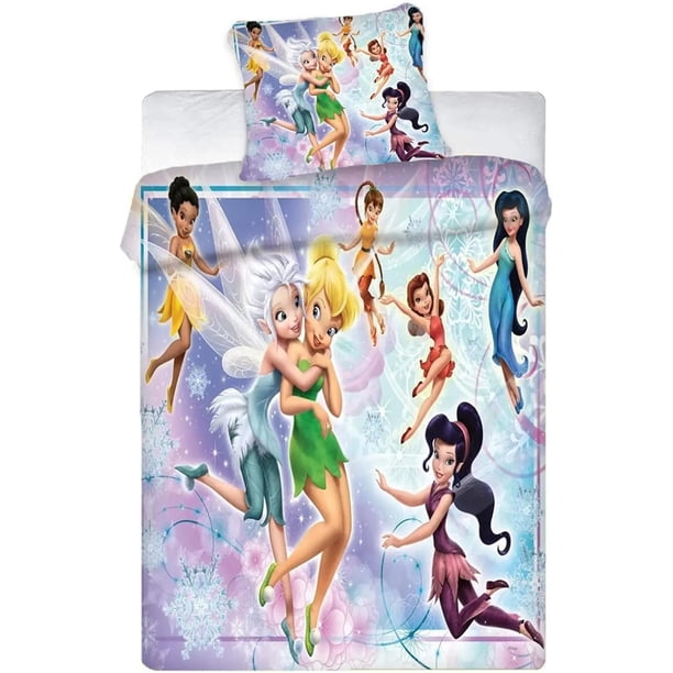 Girls Princess bedding set, Tinker Bell 3D print with pillow cover, for children adults,for single bed Double bed Bed Sheets