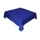 thumbnail image 2 of Mantel de popelina de poliéster LA Linen, cuadrado, 132 x 132 cm, color azul real, 2 of 2