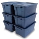 thumbnail image 1 of Bidones de almacenamiento Rubbermaid Roughneck, 11,3 L, paquete de 6 unidades, color índigo, 1 of 6