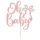thumbnail image 3 of Adorno para pastel Dxsdgetue Oro rosado “Oh Baby” 14 × 15 cm, 3 of 8