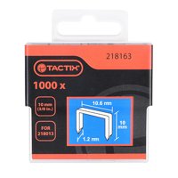 Tactix - Grapa Delgada Trabajo Pesado 1000 Piezas 10 6 X 10 Mm