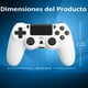 thumbnail image 2 of Mando inalámbrico compatible con PS4/Slim/Pro y PC, joystick para juegos remotos, blanco, 2 of 3
