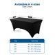 thumbnail image 3 of Mantel de Tela Spandex Utopia Kitchen 244 cm – Pack de 4 – Negro, 3 of 9