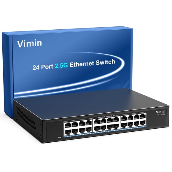 Switch de Red VIMIN 24 Puertos 2.5 G Plug‑and‑Play