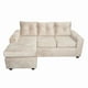 thumbnail image 2 of Sofá Intecambiable Azalea Felpa Beige, 2 of 3