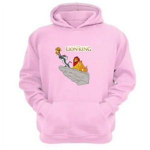 Genérico - Polerón Canguro El Rey De La Selva Rosa Talla M Unisex