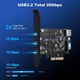 thumbnail image 2 of Tarjeta de expansión PCI-E a USB 3.2 SINEFINE 5 puertos 10 Gbps, 2 of 7