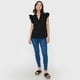 thumbnail image 4 of Blusa Mujer Cuello Mao Vuelos Negro Corona, 4 of 5
