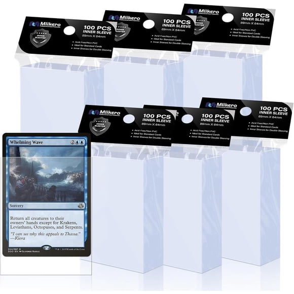 Fundas internas Mlikero de 64 x 89 mm para MTG y TCG