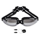 thumbnail image 4 of Gafas de natación unisex Estuche antivaho Protección UV Protección ajustable Tapón para los oídos Gafas para niños Mujeres Buceo Hombres , negro, 4 of 5