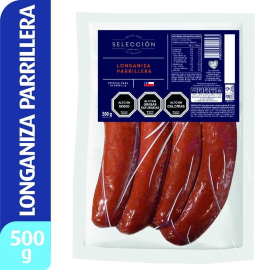 Longaniza Parrillera 4 Un 500 g Selección