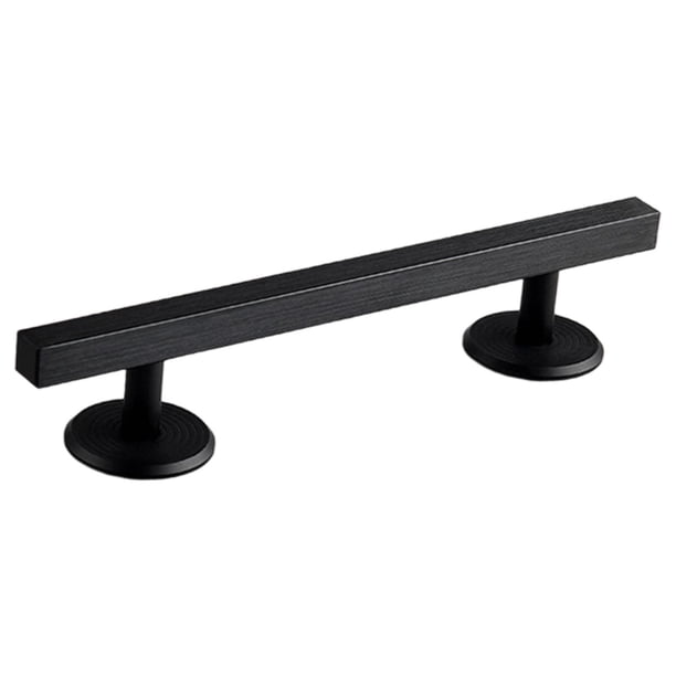 Fingerboards Rail Profesional Accesorio Entrenamiento Riel Mini Monopatín Aluminio Aleación Base Estable Adecuado para Coleccionistas Práctica de Truc Cuadrado negro