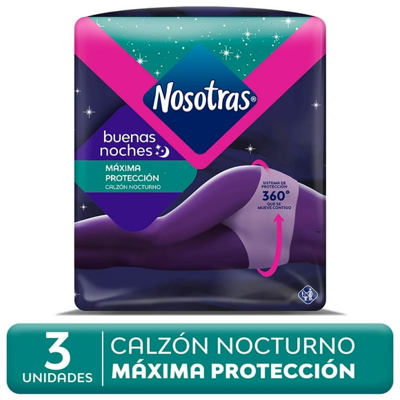 Calzón Nocturno Buenas Noches Talla L-XL, 3 Un