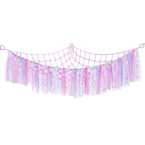 Bothyi - Hamaca De Juguete Montada En La Pared Para Niños, Red De Almacenamiento De Juguetes De Peluche Para El Hogar, Guardería