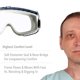 thumbnail image 3 of Gafas de seguridad Honeywell Uvex Stealth S3960HS con lente transparente, 3 of 6