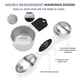 thumbnail image 4 of Juego de tazas y cucharas medidoras HOUJIP 304 de acero inoxidable, 4 of 6