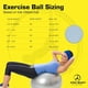 thumbnail image 5 of Pelota de ejercicio ProBody, pelota de pilates para yoga, 65 cm, azul, 5 of 10