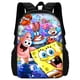 thumbnail image 1 of Cartoon cute S-spongebobS 3 pcs set Child School Backpack with Lunch Bags ,Pencil Bags ,School Bags for Boys Girls Best Gift, 1 of 3