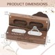 thumbnail image 5 of Caja abatible de madera para joyería Muchly 9,6 × 3,2 × 3,7 cm, 5 of 6
