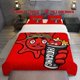 thumbnail image 1 of 3pcs Glo Gang Anime Themed Printed Bedding Set Soft Duvet Cover and Two Pillowcases, 1 of 1