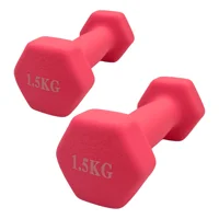 Linea Sport - Par De Mancuernas Hexagonal De Neopreno 1,5Kg C/U (Total 3Kg)