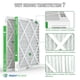 thumbnail image 4 of Filtro de aire TRIGHTFILTERS 20x20x1 MERV 8 para HVAC, paquete de 2, 4 of 9