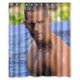 thumbnail image 1 of Cortina de ducha Paul Walker, juego de cortinas de baño con ganchos, tamaño 60 x 72 pulgadas, 1 of 3