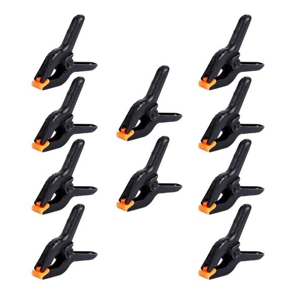 Pinzas de resorte FRICHOM Professional de plástico de 11,4 cm, paquete de 10