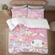 thumbnail image 1 of My Melody Soft 3D Printed Duvet Cover Bedding Set with Comforter Cover 3 Piece Set, 1 of 5