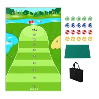 Ioensy - Estera De Práctica Para Golpear Golf, Juego De Juego De Golf Para Equipo De Principiantes En El Patio Trasero, Estera De Esponja