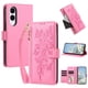 thumbnail image 1 of Funda Billetera Floral en Relieve samsung galaxy S25 edge con Tarjetero y Cremallera Rosa, 1 of 6