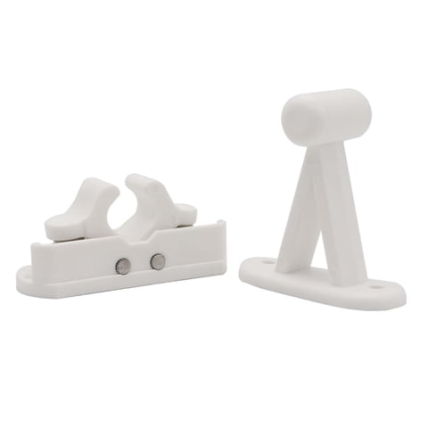 Magideal - Retenedor De Puerta Tope Rv Soporte De Puerta En Forma De T Dispositivo De Prevención De Colisiones De Puerta Fácil De Instalar Para Equipaje De Viaje