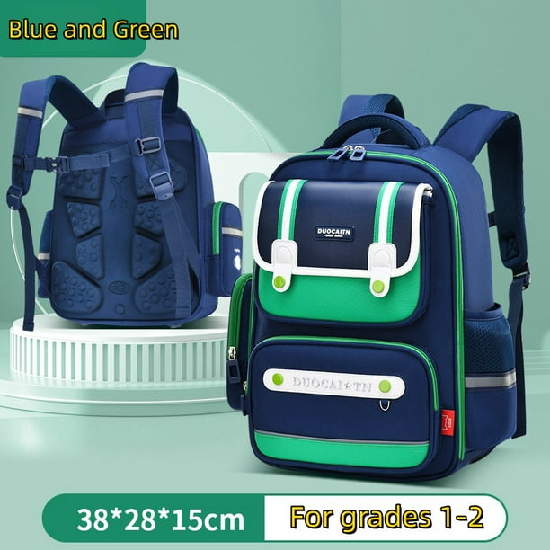 New Primary School Children British Style Shoulders Backpack 1-6 Grades Boys and Girls Large Capacity Multi-Compartment Schoolba