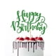 thumbnail image 1 of Decoración para tartas Naicaek hecha a mano con purpurina para felicitación de cumpleaños, color ver, 1 of 7