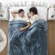 thumbnail image 2 of Manta térmica Beautyrest, suave, cálida, reversible, azul completo, 2 of 8
