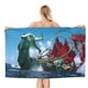 thumbnail image 1 of La Bestia del Mar Toalla de playa de secado rápido con diseño temático, regalo para mujeres y niñas, ideal para cumpleaños, fans, amantes de la música, uso en la playa o al aire libre, 78 × 150 cm, 1 of 6