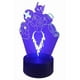 thumbnail image 4 of Lampara Ilusion 3d Robot De 7 Colores Base Touch, 4 of 7