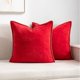 thumbnail image 1 of Xiao Hua Fundas de almohada, 2 unidades, rojas, para sofá - Protectores de almohada de 45*45 cm con cremallera, tamaño estándar, de poliéster, para decoración del hogar., 1 of 3
