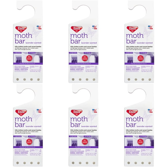 Barra para polillas Enoz con aroma a lavanda, 180 ml, mata las polillas de la ropa