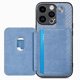 thumbnail image 5 of Funda Billetera Tejida para iPhone 15 Pro con Soporte y Tarjetero Azul, 5 of 5