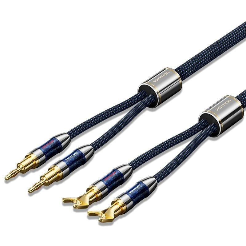 Cable De Parlantes De Alta Calidad Con Banana Plugs Y Spade Plugs-2m - Vention