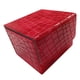 thumbnail image 4 of Caja Para Baraja De Cartas Coleccionables, Almacenamiento De Cuero PU Para álbum De Cartas De Fútbol TCG, Color Rojo, 4 of 5