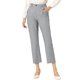 thumbnail image 1 of INSPIRE CHIC Conjunto de Maestra para el Regreso a Clases de Mujer Pantalones de Trabajo de Cintura Alta con Elástico en la Espalda hasta el Tobillo XS Gris Sólido, 1 of 6