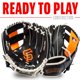 thumbnail image 2 of Set de guantes y pelota de teeball Franklin Sports MLB 9.5 - Giants, 2 of 8